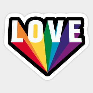 Rainbow Love Sticker